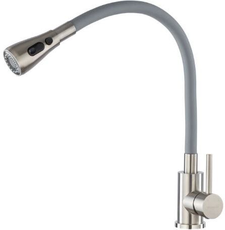 Смеситель для мойки Gross Aqua Neosteel 3241609SSG, нержавеющая сталь, серый купить в СОМ