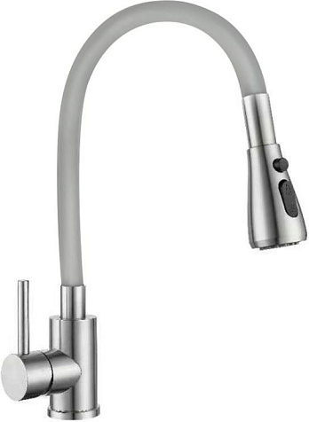 Смеситель для мойки Gross Aqua Neosteel 3241609SSG, нержавеющая сталь, серый купить в СОМ
