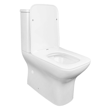 Унитаз-компакт Azario Fresco AZ-8302, безободковый, сиденье микролифт купить в СОМ