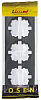 Рамка для розеток и выключателей LEZARD OSEN Осень 3м. горизонтальная, квадрат,черный бархат купить в СОМ