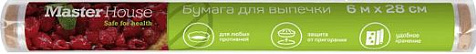 Пергамент Запекай 28смх6м с двусторонним силиконизированным покрытием купить в СОМ