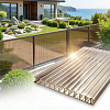 Поликарбонат сотовый бронза, 2100х3000х10 мм купить в СОМ