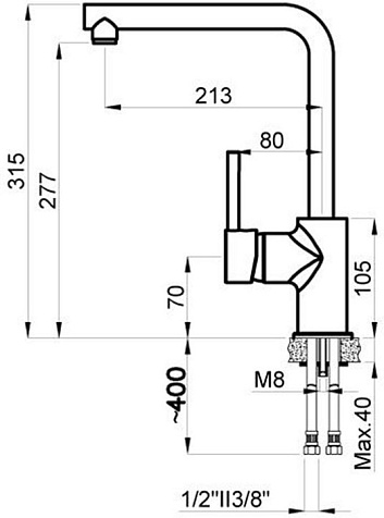 Смеситель для мойки Azario Evans AZ-152944316, белый купить в СОМ