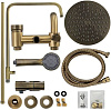 Система душевая Brimix 3086, смеситель, тропический душ, бронза купить в СОМ