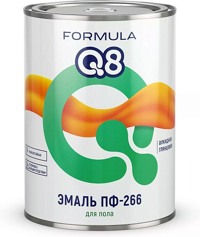 Эмаль ПФ-266 Formula Q8, желто-коричневая, 0.8 кг купить в СОМ