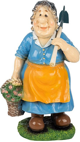 Фигура садовая Бабка с тяпкой 65х40х27см купить в СОМ
