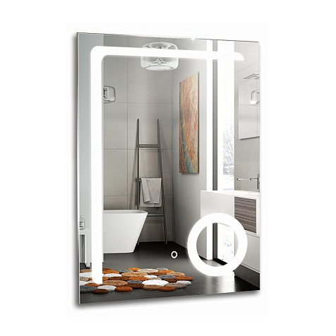 Зеркало Azario Клио, 600 х800 мм, сенсор, увеличительное стекло купить в СОМ