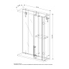 Зеркало-шкаф Eva Gold Vardi 50 купить в СОМ