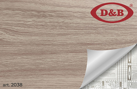 Пленка самоклеящаяся D&B 2038, светлое дерево, 45 см купить в СОМ
