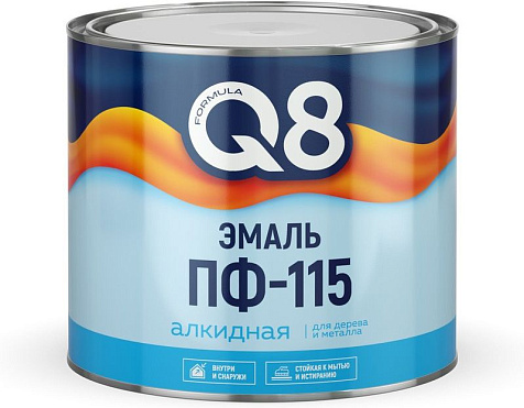Эмаль ПФ-115 Formula Q8, хаки, 1.8 кг купить в СОМ