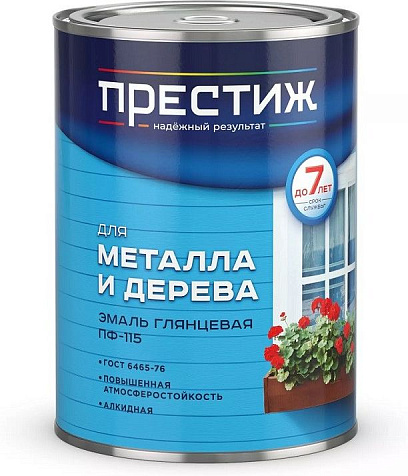 Эмаль ПФ-115 Престиж, глянцева, красная, 0.9 кг купить в СОМ