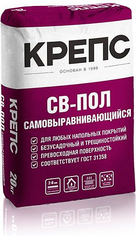 Ровнитель для пола Крепс СВ-пол, 20 кг купить в СОМ