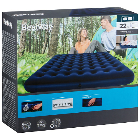 Матрас надувной Pavillo Aeroluxe Airbed King 203x183x22см, 67004 купить в СОМ