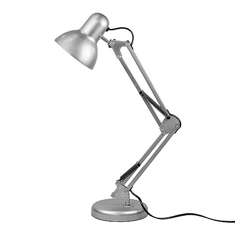 Светильник настольный IN HOME СНО-15С, 60Вт, Е27, серебро купить в СОМ