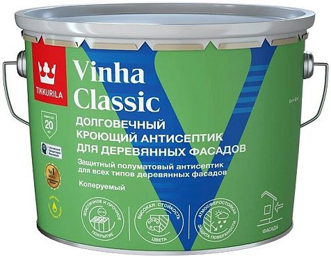 Антисептик Tikkurila Vinha Classic VVA, 9 л купить в СОМ