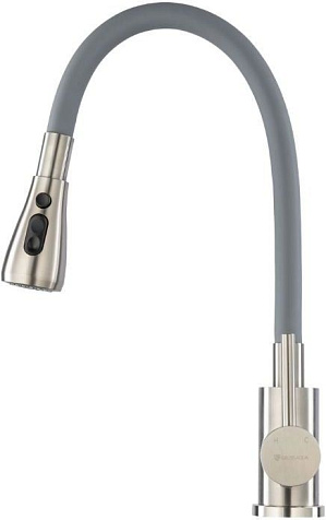 Смеситель для мойки Gross Aqua Neosteel 3241609SSG, нержавеющая сталь, серый купить в СОМ